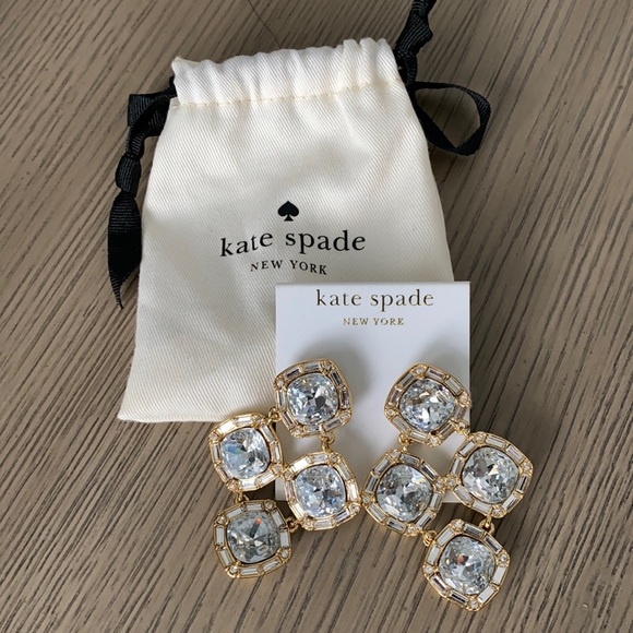 kate spade Jewelry - NWT Kate Spade Oversized Gold Chandelier Earrings